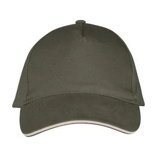 SOLS - "Long Beach" Baseball-Mütze (Army-Grün)