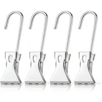 VABIONO Handtuchklemme Aufhängeclips Handtuchaufhänger Aufhänger Handtuchclips Edelstahl, Für Ordnung in Küche, Bad, Keller und Werkstatt - Kostenloser Versand