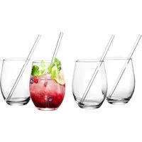 Ritzenhoff & Breker Gläser-Set Spritz, Longdrinkglas, 8-tlg., Glas, inkl. Glas-Trinkhalme, 590 ml, spülmaschinenfest