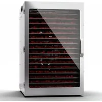 Klarstein Dörrautomat Captain Jerky 2000 W, Dörrautomat groß Pilze Obst Trockner Dörrgerät Dehydrator Edelstahl