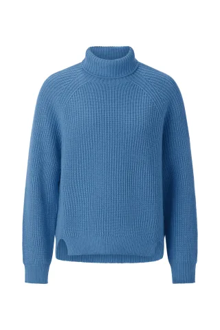 Rich & Royal - Cozy Crew Turtle Neck dusty blue - Gr. - S