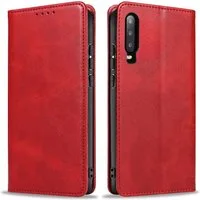 Tec-Expert Handyhülle Tasche Hülle für Huawei P30 6.1 Zoll, 6.1 ", Cover Klapphülle Case mit Kartenfach Fliphülle aufstellbar