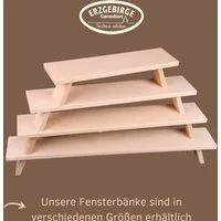 Weigla Schwibbogen-Fensterbank Weihnachtsdeko, Made in Germany (1-tlg), aus Buchenholz, Tiefe ca. 7,5 cm