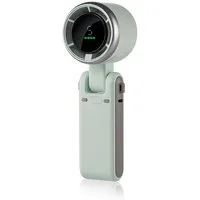 nsihing Handventilator Akku Tragbar, Turbo Mini Ventilator mit 5 Windstufen, USB-C, Wiederaufladbar & Trageschlaufe, 3-in-1 Hand-, Hals- & Tischventilator