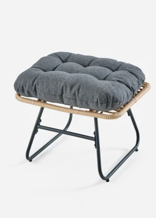 bonprix Gartenmöbel Set (2-tlg. Set), grau, Gr.Onesize, Pure Entspannung mit diesem Sessel und Hocker