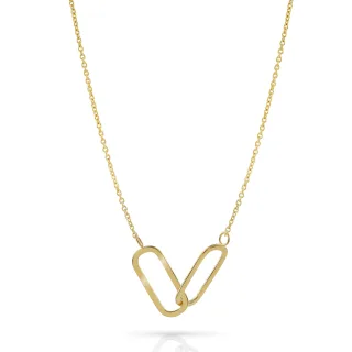 Orphelia 'Rose' Halskette für Damen aus 925er Sterlingsilber – Gold ZK-7561/G