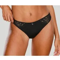 LASCANA Tanga Flora hinten aus leicht transparenter Spitze
