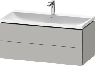 Duravit L-Cube c-shaped Set wandhängend Betongrau Matt 1000x480x480 mm - LC6952O07070000 LC6952O07070000