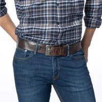 BERND GÖTZ Ledergürtel Ledergürtel mit extrabreitem Powerlook