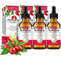 ALIVER Haaröl Hagebuttenöl Haaröl Wildrosenöl Gesichtspflege Bio Vegan Aliver, 3-tlg., Vegan