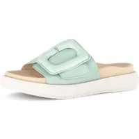 Gabor Pantolette Plateau, Schlupfschuh, Sommerschuh mit großer Zierschnalle