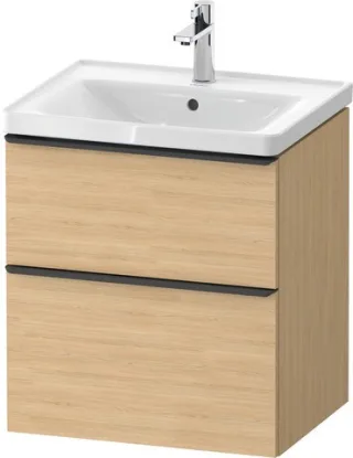 Duravit D-Neo Waschtischunterbau wandhängend Natur Eiche Matt 584x452x625 mm - DE43590BD300000 DE43590BD300000