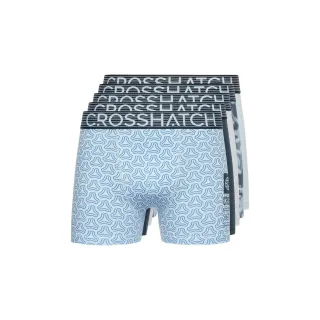 Crosshatch - "Buzzard" Boxershorts für Herren(5er-Pack) (Marineblau/Blau/Grau)