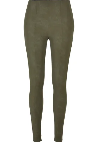 URBAN CLASSICS Leggings "Urban Classics Damen Ladies Washed Faux Leather Pants"