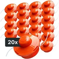 NEMAXX Fadenspule FS1 Tap & Go Fadenkopf (Trimmerkopf), (Trimmerkopf für Motorsense / Freischneider–Schnittkreis 380 mm–Orange), drehzahlfest bis 10.500 U/min, effizientes Trimmen, bruchsicher