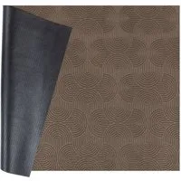 ANRO Läufer Velora Teppichläufer hochwertig Küchenteppich, Rechteckig, Höhe: 3 mm, Küchen- Flurläufer 100cm Bauhaus Braun pflegeleicht