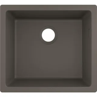 hansgrohe Unterbauspüle 43431290 500 x 450 mm, 1 Hauptbecken, steingrau