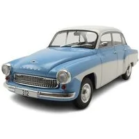 Whitebox Modellauto Wartburg 312 1965 hellblau weiß, Maßstab 1:24