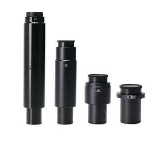 HAYEAR Industry Mono Lens Zoom C Mount Adapter Lens 0.35X 0.5X 1X 2X Microscope Lens for 28mm Eyetube Digital Camera