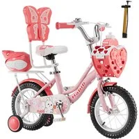 Habib Gruppe Kinderfahrrad Prinzessin Mädchen 12 14 16 Zoll ab 3 Jahre, Kinderfahrrad Mädchen ab 3 Jahre im Prinzessin-Design