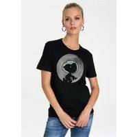 LOGOSHIRT T-Shirt Snoopy - Mond mit Snoopy-Motivdruck im Retro-Look