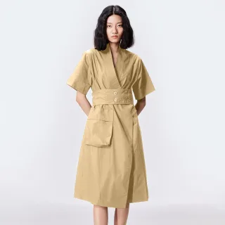 Kimono-Wickelkleid aus Baumwolle