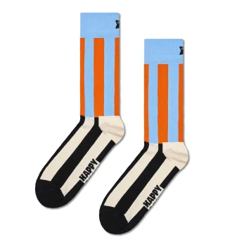 happy socks - Striped Sock Weiß - Gr. - 38
