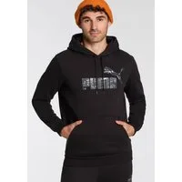 PUMA Kapuzensweatshirt ESS+ CAMO HOODIE FL mit geräumiger Kängurutasche, mit verstellbarer Kapuze