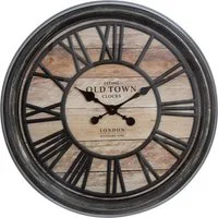 Atmosphera Créateur d'intérieur Wanduhr Wanduhr 3D mit römischen Zahlen, Ø 50 cm, schwarz