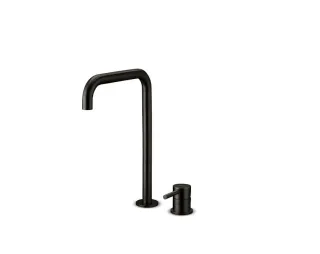 JEE-O Slimline Stand 2-Loch Waschtischarmatur, hoch, schwarz strukturiert, 800-1773 800-1773