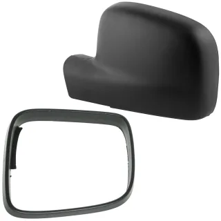 Spiegelkappe Außenspiegel Gehäuse + Rahmen LINKS für VW T5 2003-2009 / Caddy III 2K 2003-
