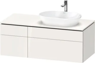 Duravit L-Cube Konsolenwaschtischunterbau wandhängend Weiß Hochglanz 1220x550x482 mm - LC48740222200 LC4874022220000