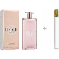 LANCOME Duft-Set Idole Le Parfum Damen EDP Spray, Frisch-blumiger Duft mit Rose und weißem Moschus - mit Reiseduft