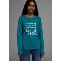 KIDSWORLD Langarmshirt Ich hab das schon verstanden - es ist mir nur egal Langarm, Basic-Passform, mit Statements/Sprüchen