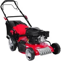BRAST Benzinrasenmäher 4,76PS RED LINE mit Antrieb, 46 cm Schnittbreite, TÜV geprüft, 4 Takt OHV Motor, 60L Fangkorb, massives Stahlgehäuse