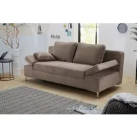 Jockenhöfer Gruppe Schlafsofa Jano, B: 202 cm, Liegefl. 144x200 cm, mit Bettfunktion, Bettkasten, Armteilverstellung & 1 Zierkissen