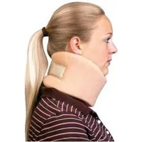 DocMed Nackenstütze Cervicalstütze Halskrause in beige, Klettverschluss, Erste Hilfe (Sparset, 1er Set), Hautfreundlich, guter Tragekomfort