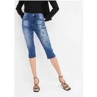 bonprix Caprijeans figurbetonte Passform, Skinny Fit, mit Elasthan-Anteil