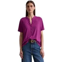 Marc O'Polo Stehkragenshirt mit Knopfleiste