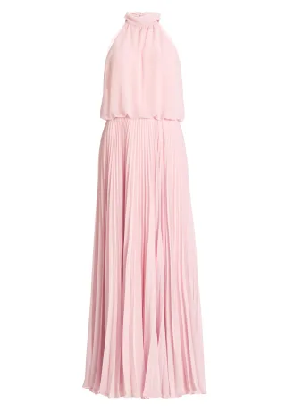 SWING - Abendkleid aus Chiffon mit Plisseerock soft pink - Gr. - 42