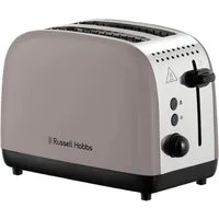 RUSSELL HOBBS Toaster Colours Plus+ Mocha 26931-56, 1100 W, 2 extra breite Toastschlitze, inkl. Brötchenaufsatz, 6 Bräunungsstufen