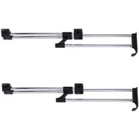 BAYLI Kleiderstange 2er Set Kleiderbügelhalter ausziehbar 30-52 cm, ausziehbare Kleiderst