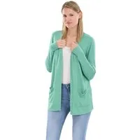 malito more than fashion Cardigan malito Damen Cardigan, Strickjacke mit Taschen, dünne Jacke, feiner Feinstrick Jacke mit Eingriffstaschen