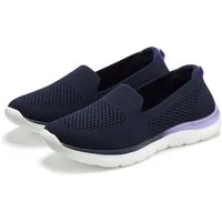 LASCANA Halbschuh, Sneaker, Slip-On-Sneaker, Slipper aus bequemen Textil-Material zum Reinschlüpfen VEGAN