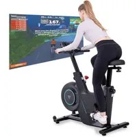 CITYSPORTS Heimtrainer mit Trainingsspiel-App, X-BIKE,Fitnessbike, max 120kg, Leise magnetischer Widerstand,LED-Stimmungsbeleuchtung