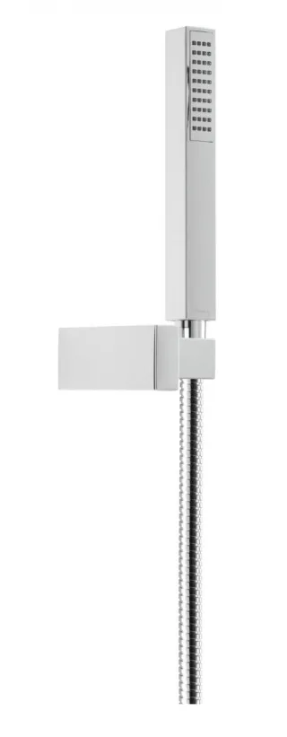 Herzbach Living Spa Wannenset eckig, ABS Halter ABS Stabhandbrause chrom , 11.630221.1.01 11.630221.1.01