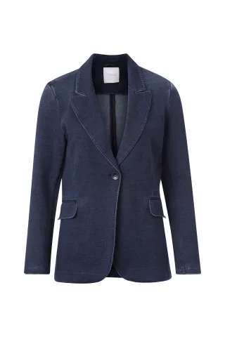 Rich & Royal - Indigo jersey blazer midnight blue - Gr. - S