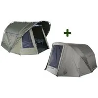 MK Angelsport Angelzelt MK 2 Mann Angelzelt Fort Knox Solid + Overwrap, Personen: 2