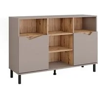 Vicco Kommode Marelle, Greige/Artisan, 120 x 81.3 cm mit 2 Türen (1 St)