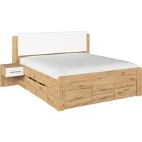 rauch Bettanlage Doppelbett Komfortbett Funktionsbett Liegefläche 180x200 WEINGARTEN, (Set, 3-tlg., B/H/T/: 265/118/210 cm, Nachttische mit SOFT-CLOSE-FUNKTION), 6 Bettschubladen mit viel Stauraum, 2 Hängenachttische MADE IN GERMANY